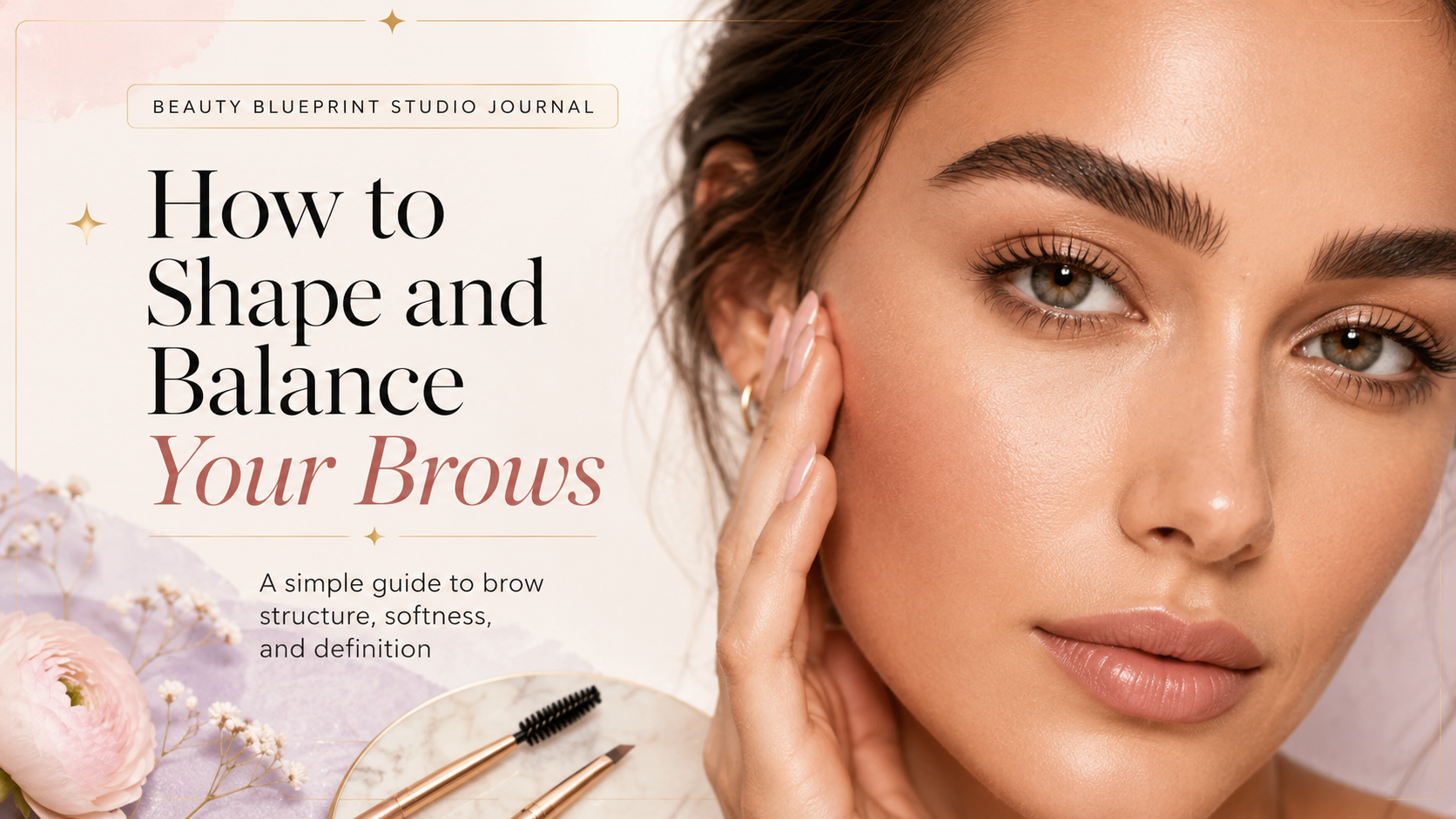 Beauty Blueprint Studio guide to shaping and balancing brows