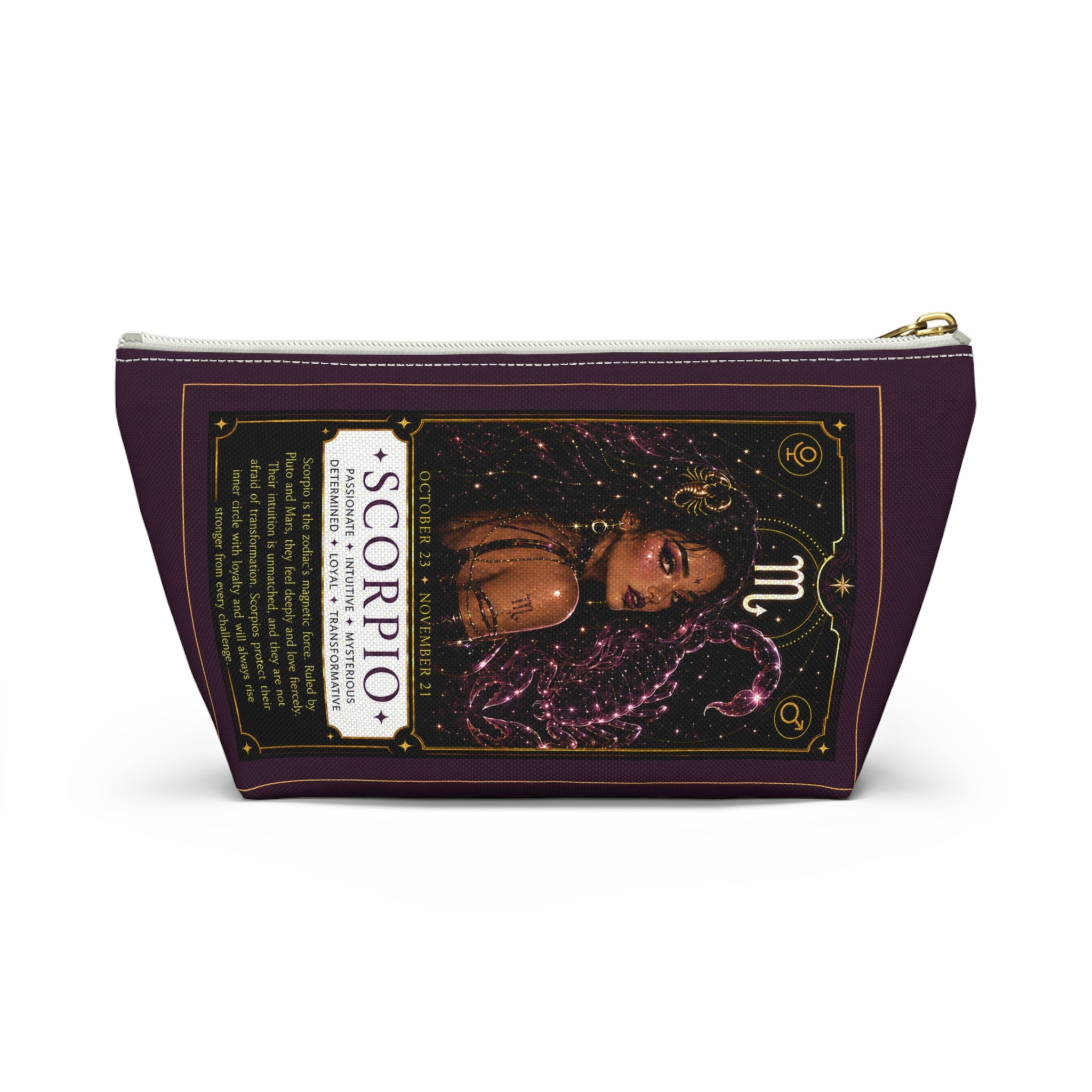 Scorpio Zodiac Makeup Bag — Astrology Gift & Travel Pouch