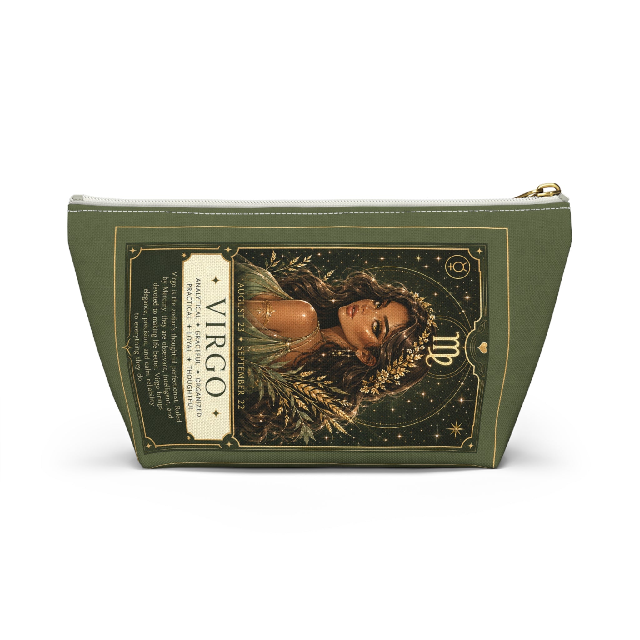Virgo Zodiac Makeup Bag — Astrology Gift & Travel Pouch