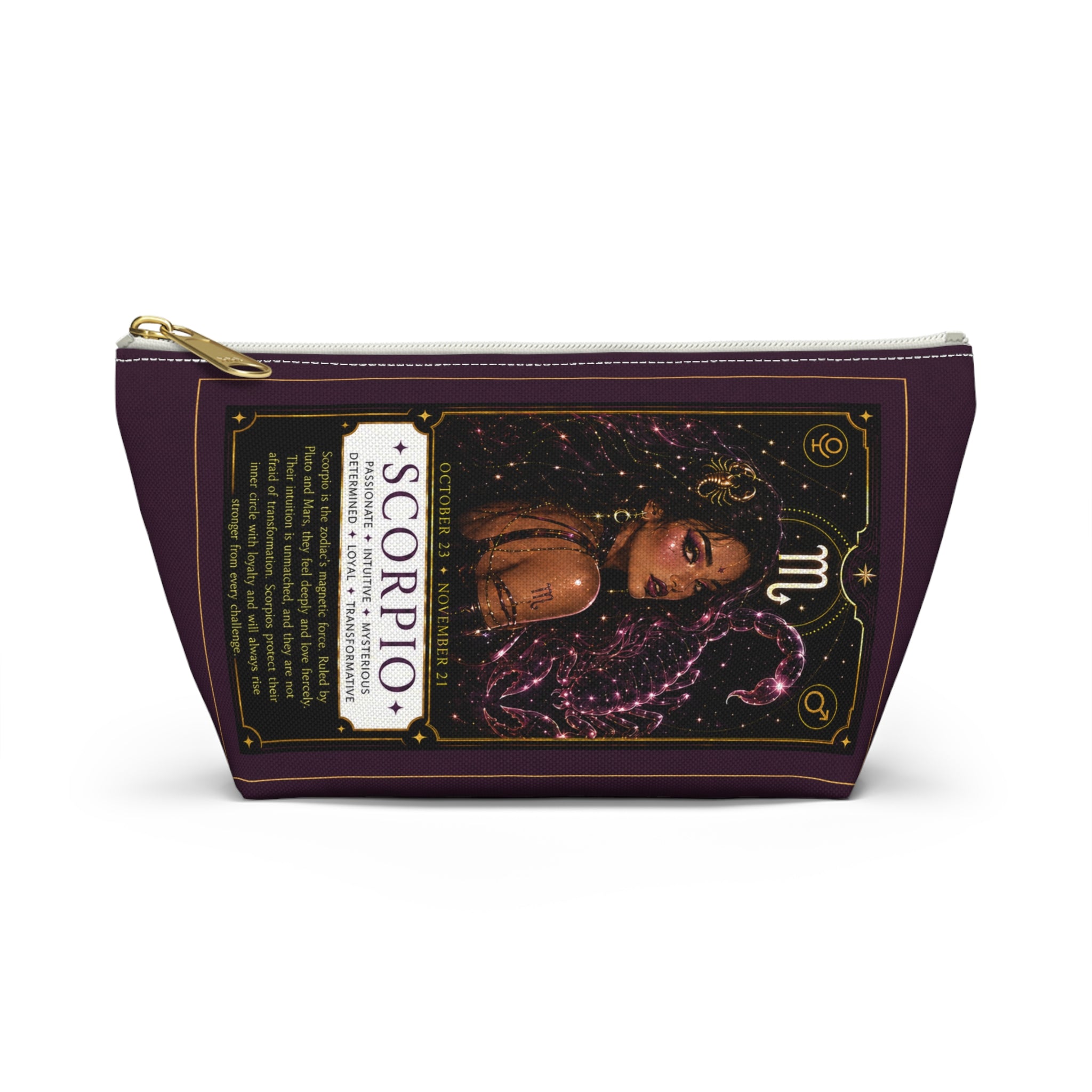 Scorpio Zodiac Makeup Bag — Astrology Gift & Travel Pouch