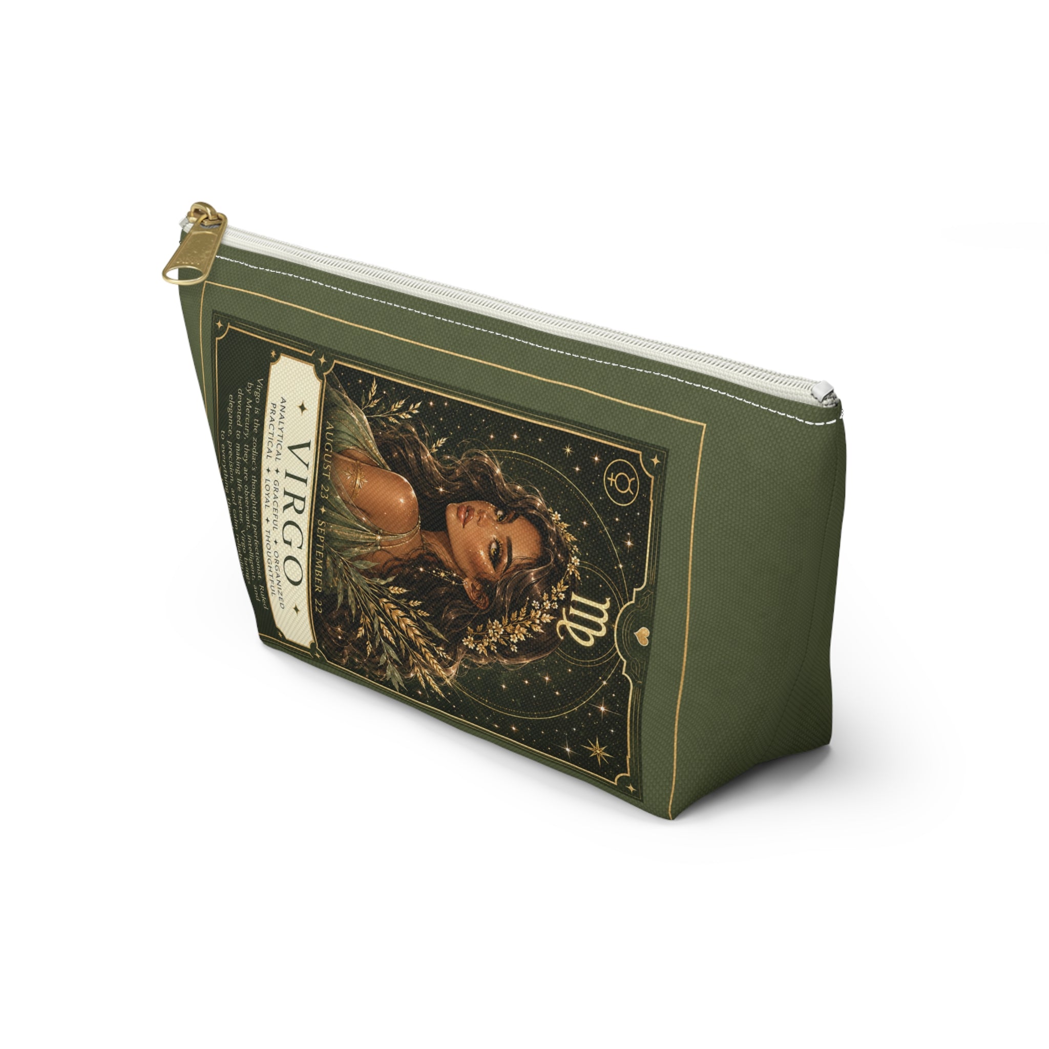 Virgo Zodiac Makeup Bag — Astrology Gift & Travel Pouch