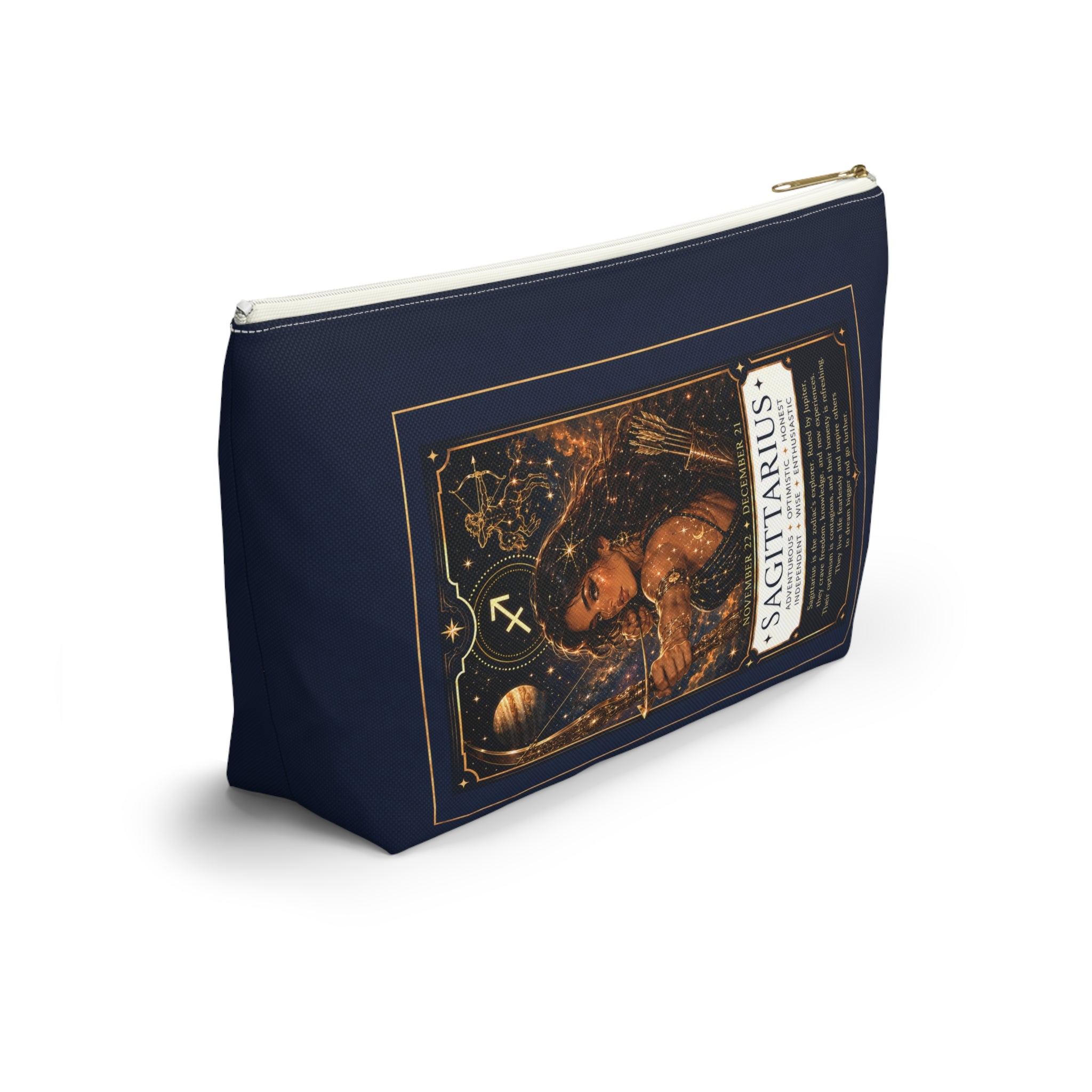 Sagittarius Zodiac Accessory Pouch — T-Bottom Makeup & Travel Bag