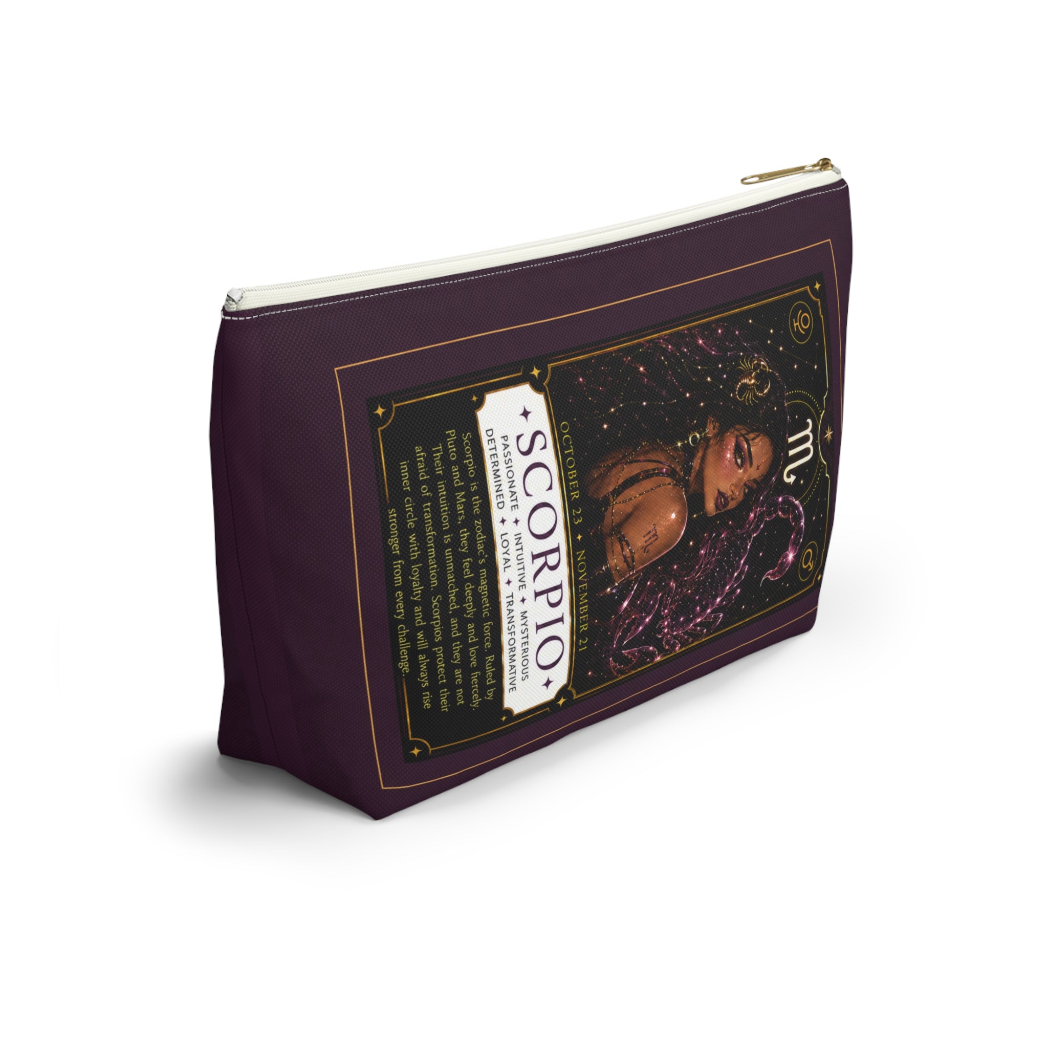 Scorpio Zodiac Makeup Bag — Astrology Gift & Travel Pouch