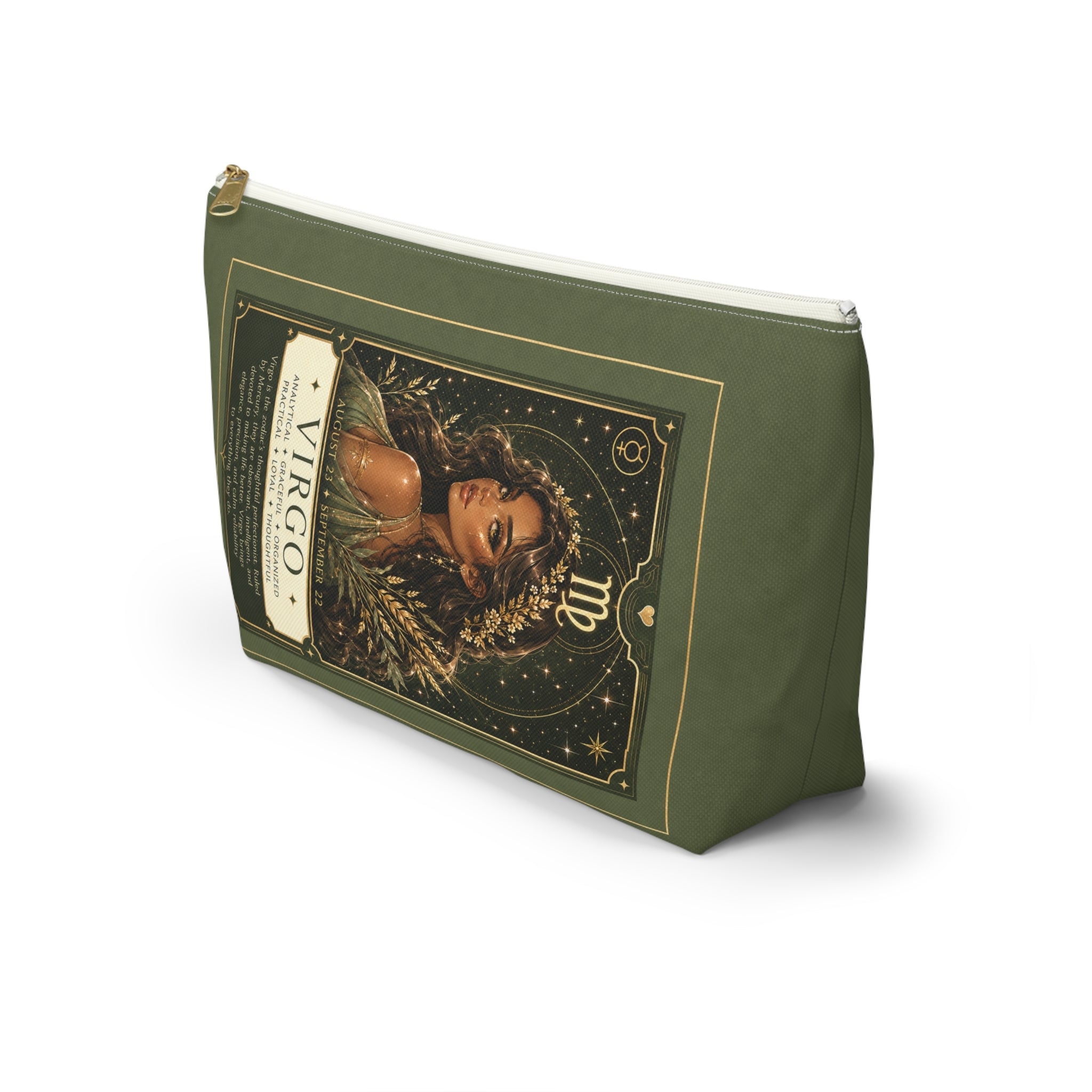 Virgo Zodiac Makeup Bag — Astrology Gift & Travel Pouch