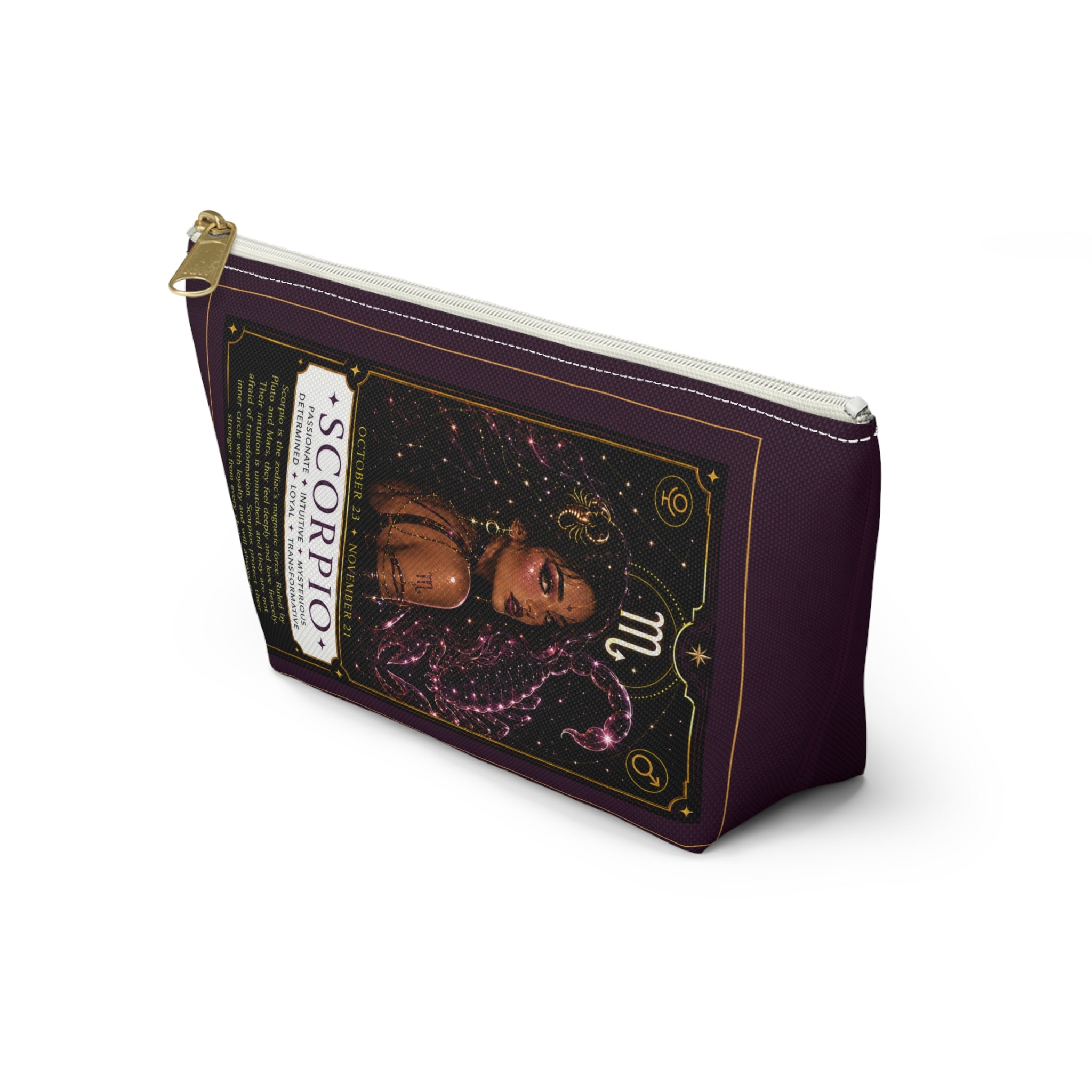 Scorpio Zodiac Makeup Bag — Astrology Gift & Travel Pouch