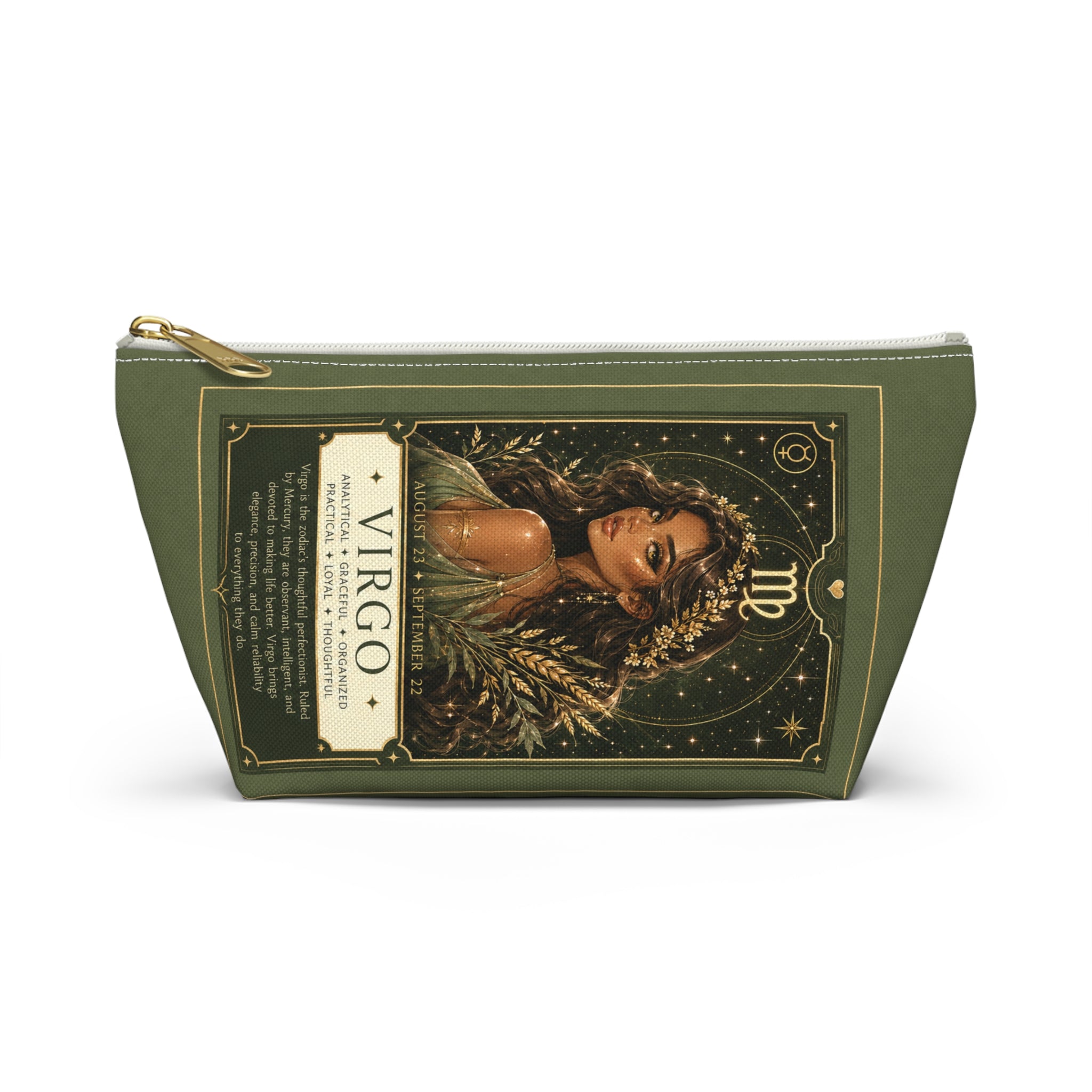 Virgo Zodiac Makeup Bag — Astrology Gift & Travel Pouch