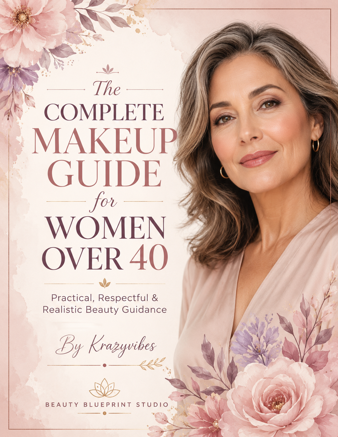 The Complete Makeup Guide for Women Over 40 ebook cover by Krazyvibes