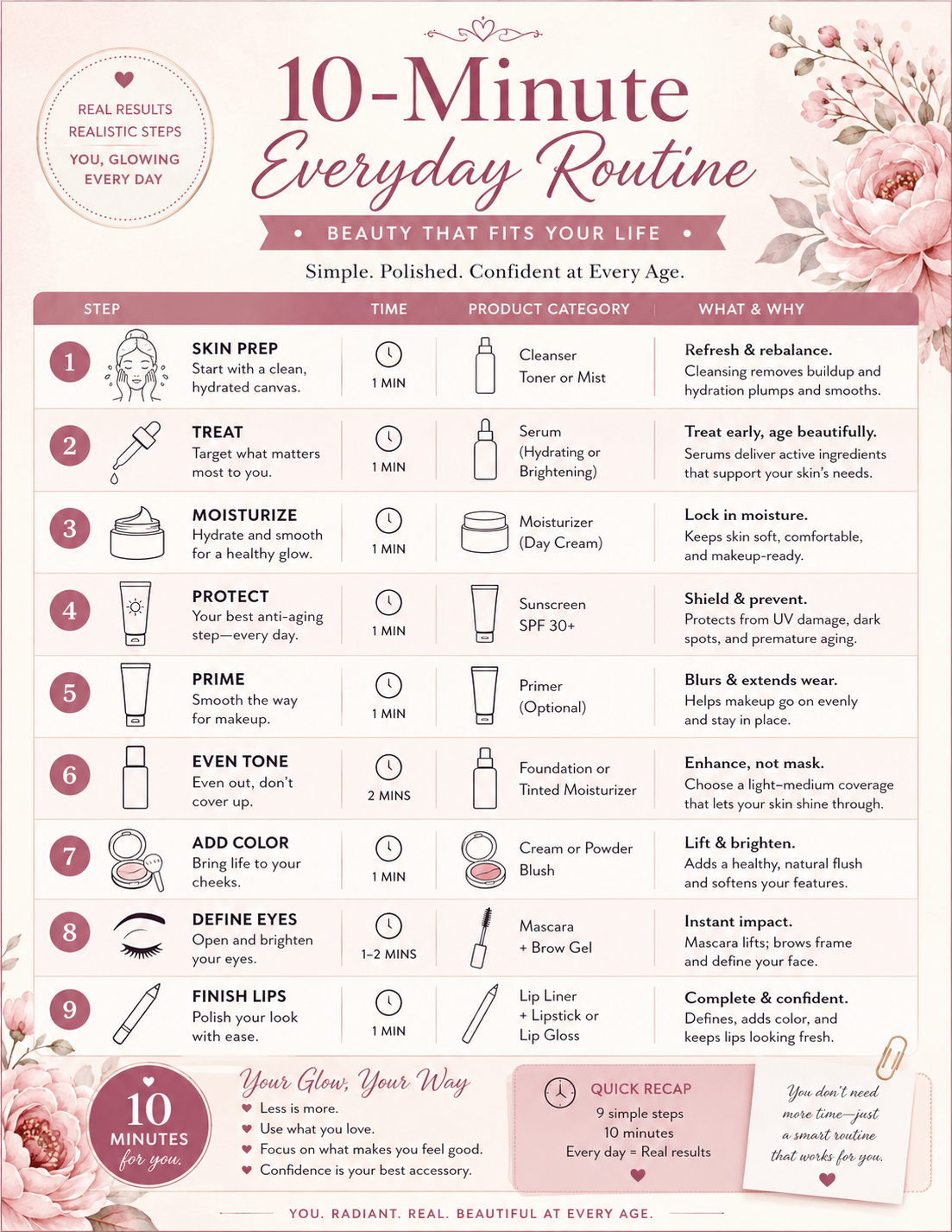 10-minute everyday makeup routine ebook preview
