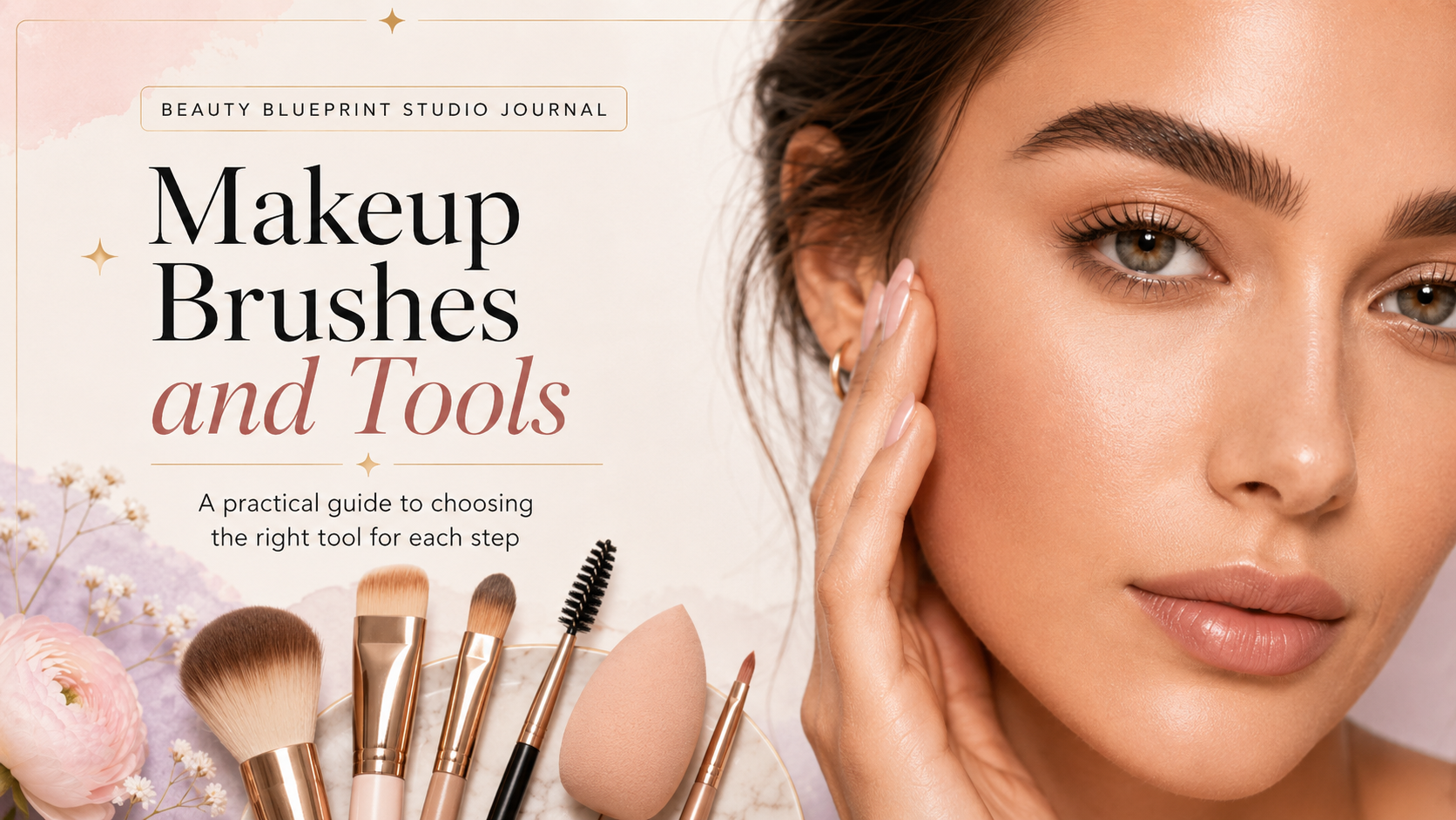 Beauty Blueprint Studio makeup brushes and tools guide