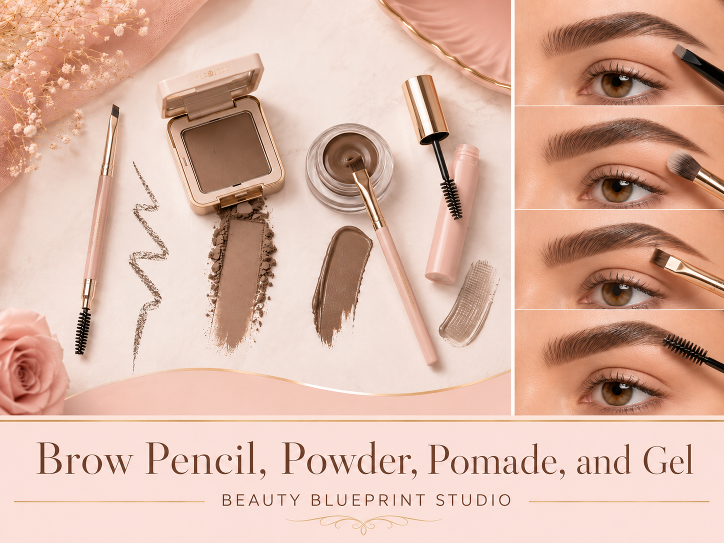 Brow Pencil, Powder, Pomade, and Gel