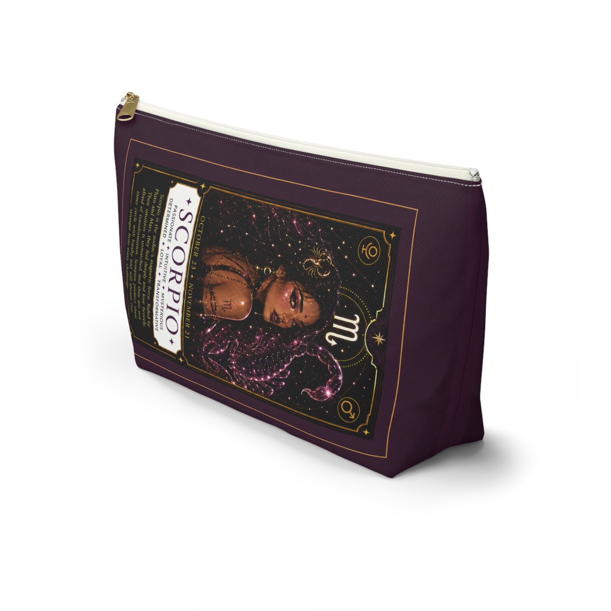 Scorpio Zodiac Makeup Bag — Astrology Gift & Travel Pouch