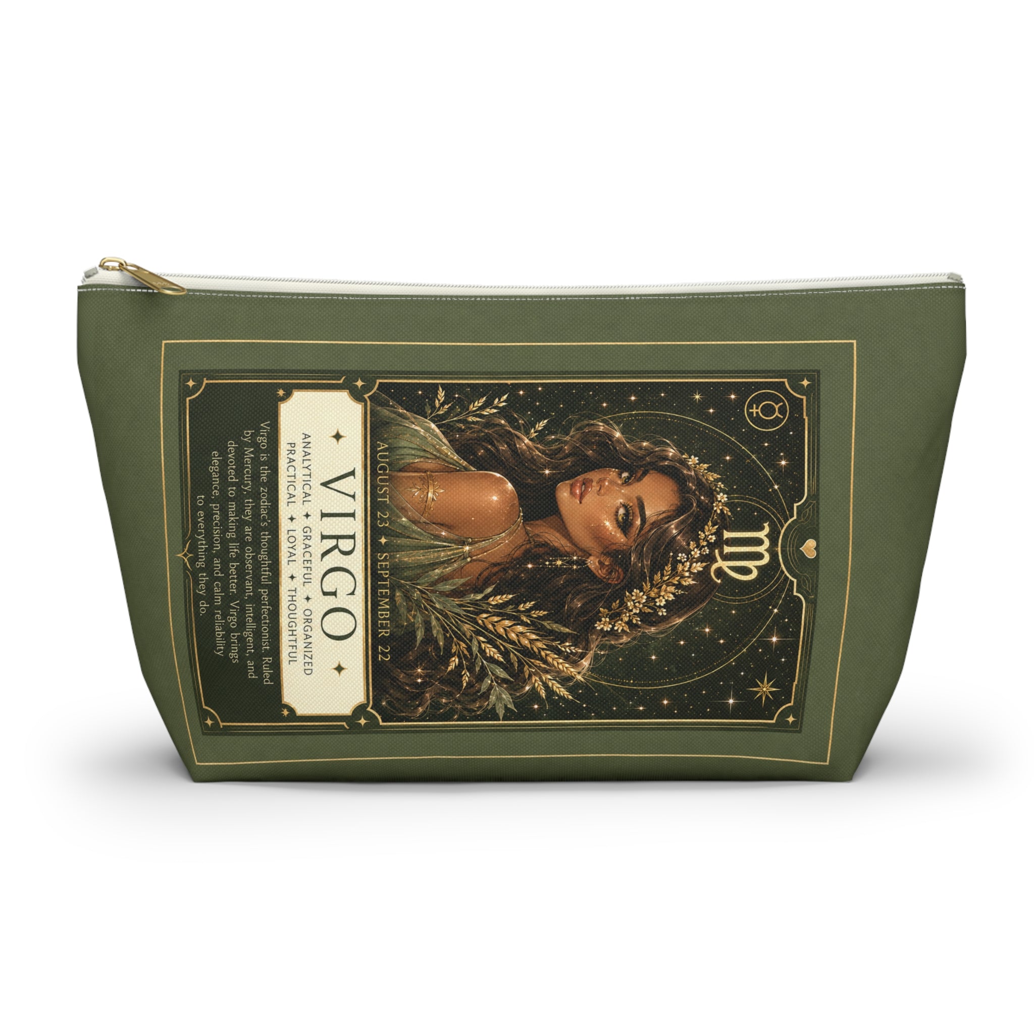 Virgo Zodiac Makeup Bag — Astrology Gift & Travel Pouch