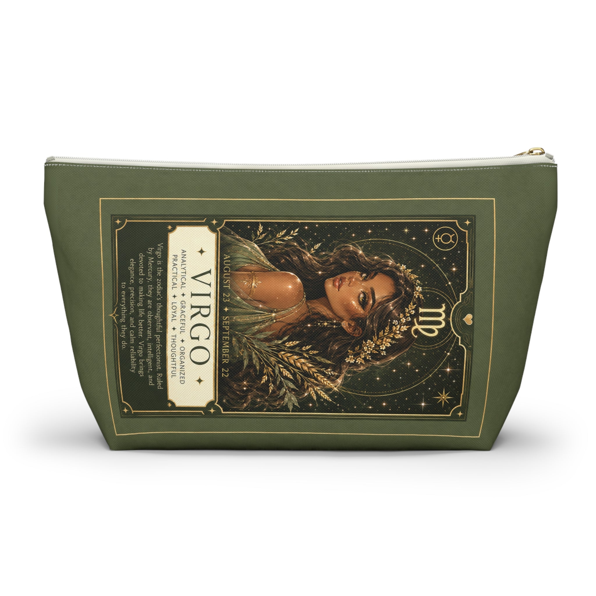 Virgo Zodiac Makeup Bag — Astrology Gift & Travel Pouch