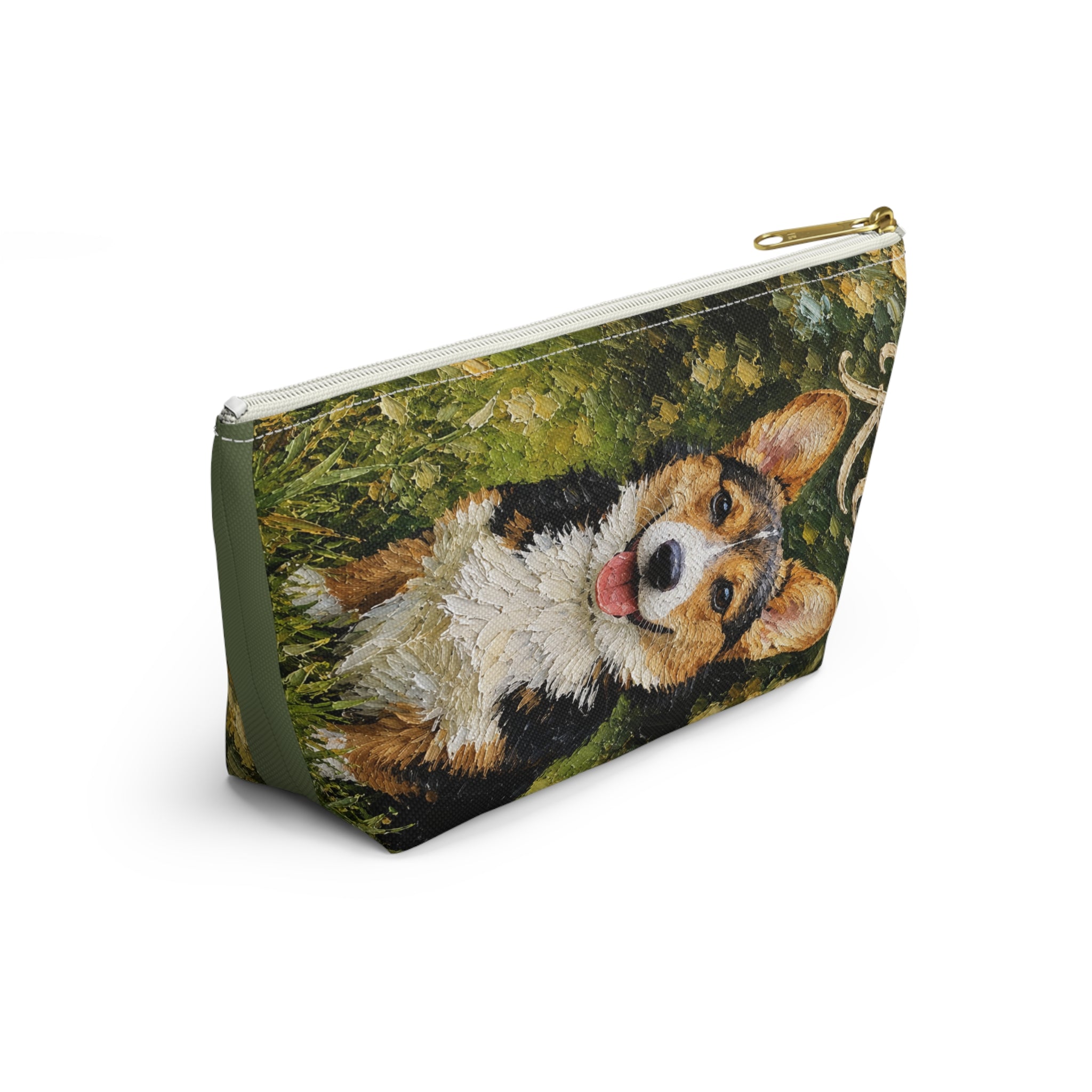 Custom Pet Portrait Makeup Bag — Personalized with Your Pet’s Photo & Name