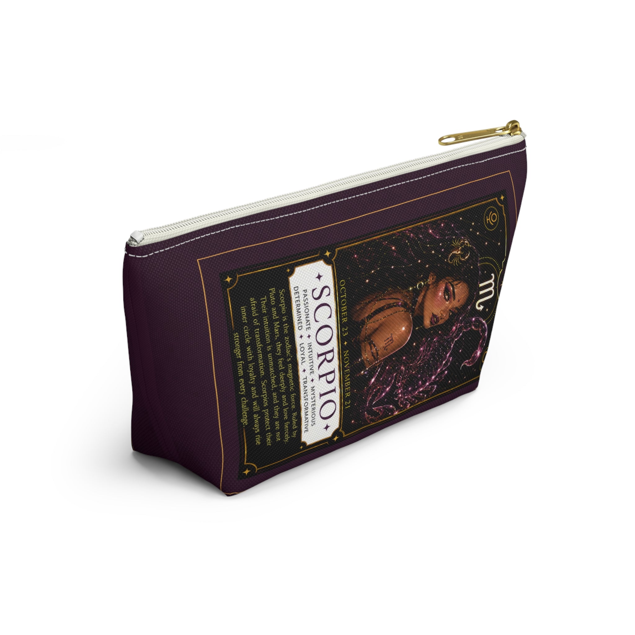 Scorpio Zodiac Makeup Bag — Astrology Gift & Travel Pouch
