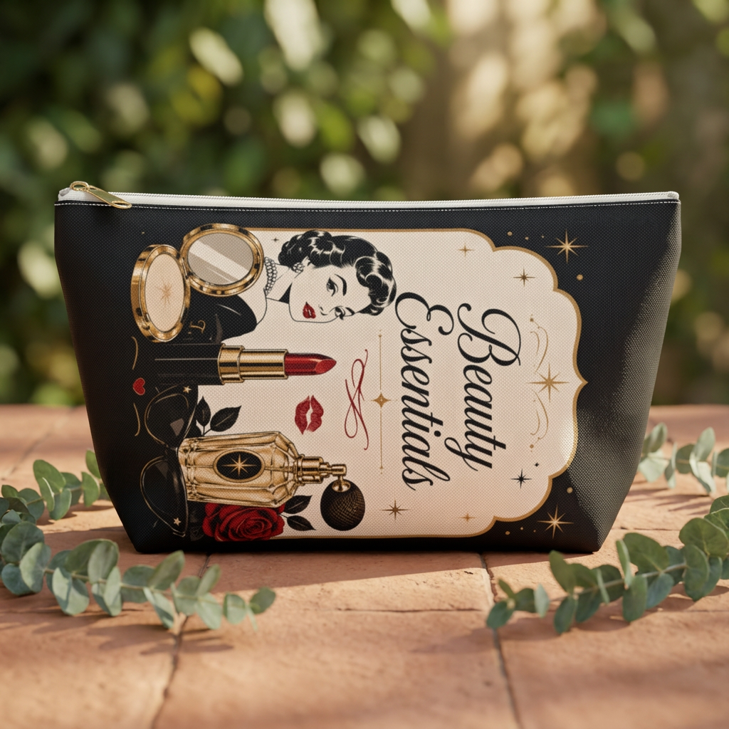 Vintage Hollywood Glam makeup bag without a name