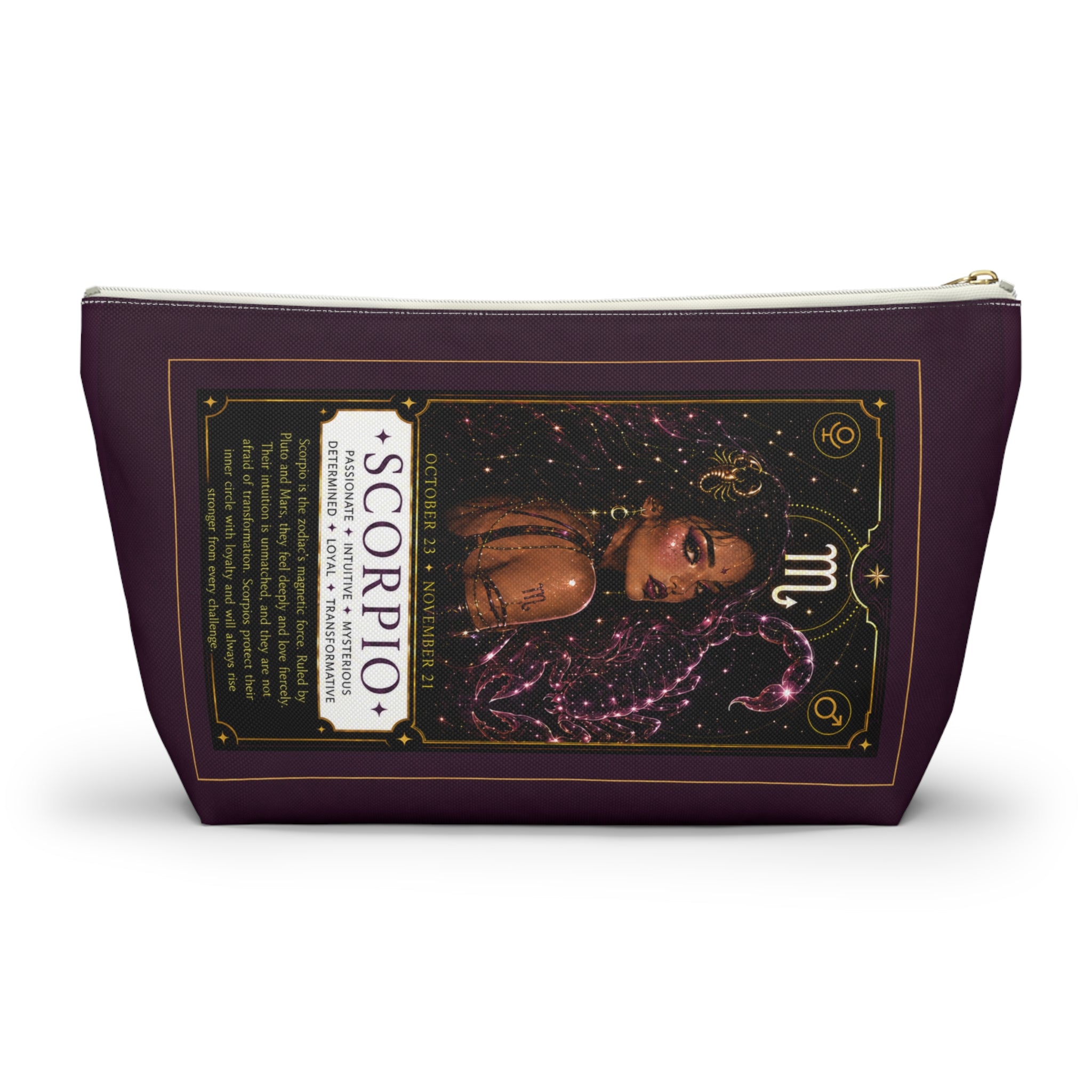 Scorpio Zodiac Makeup Bag — Astrology Gift & Travel Pouch
