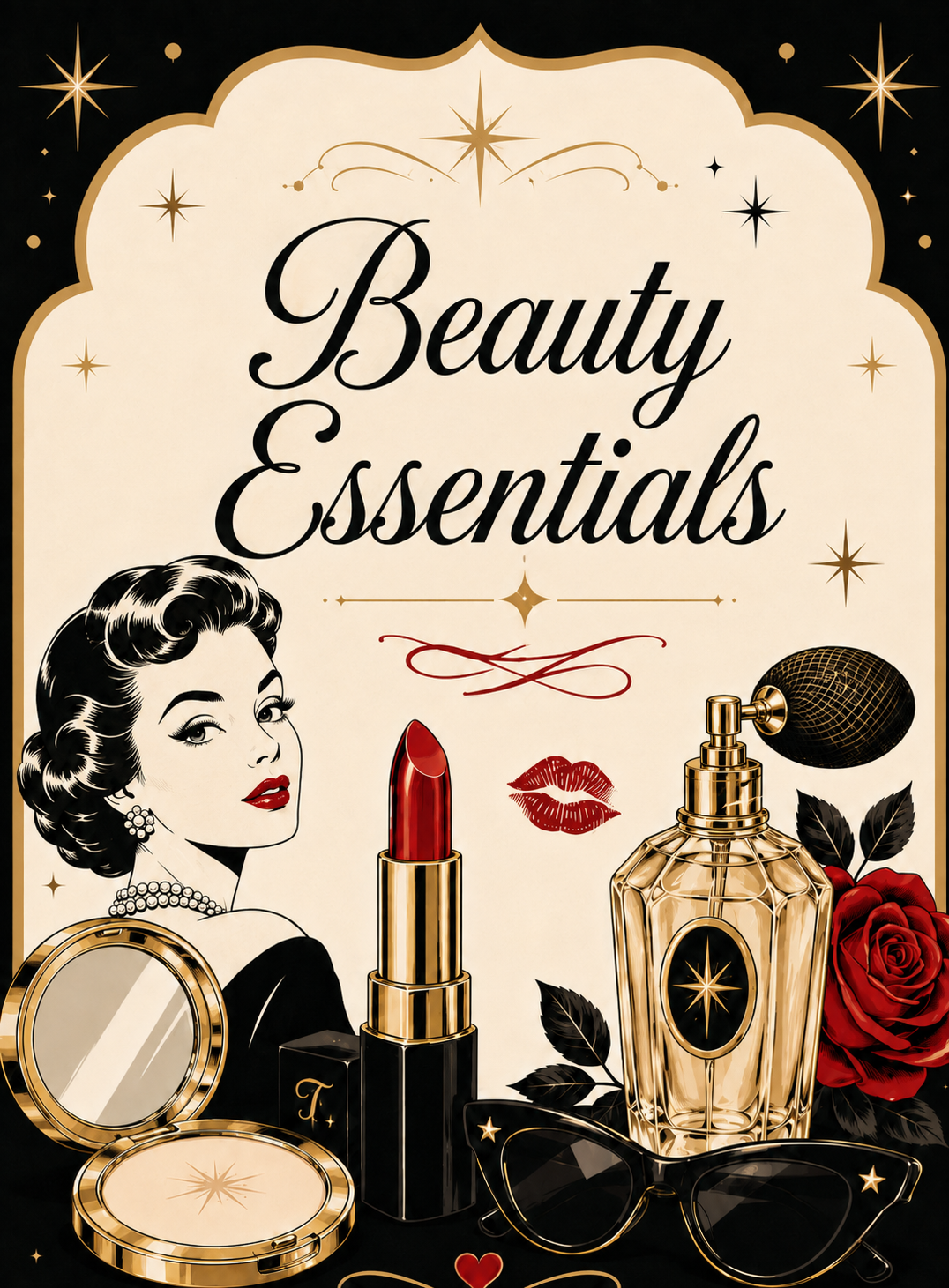 Personalized Retro Makeup Bag – Custom Name Cosmetic Pouch, 3 Styles