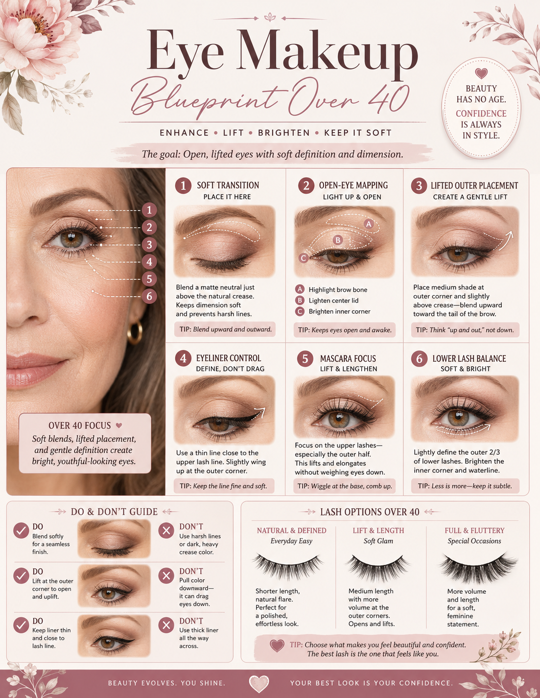 Eye Makeup Blueprint Over 40 ebook preview with lifted placement guidance